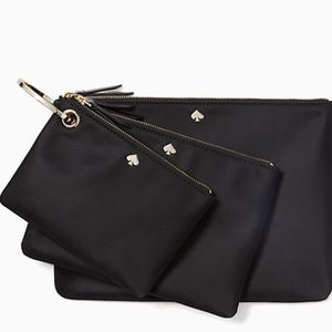 NWT!!!!kate Spade ♠️ triple pouch dawn cosmetics